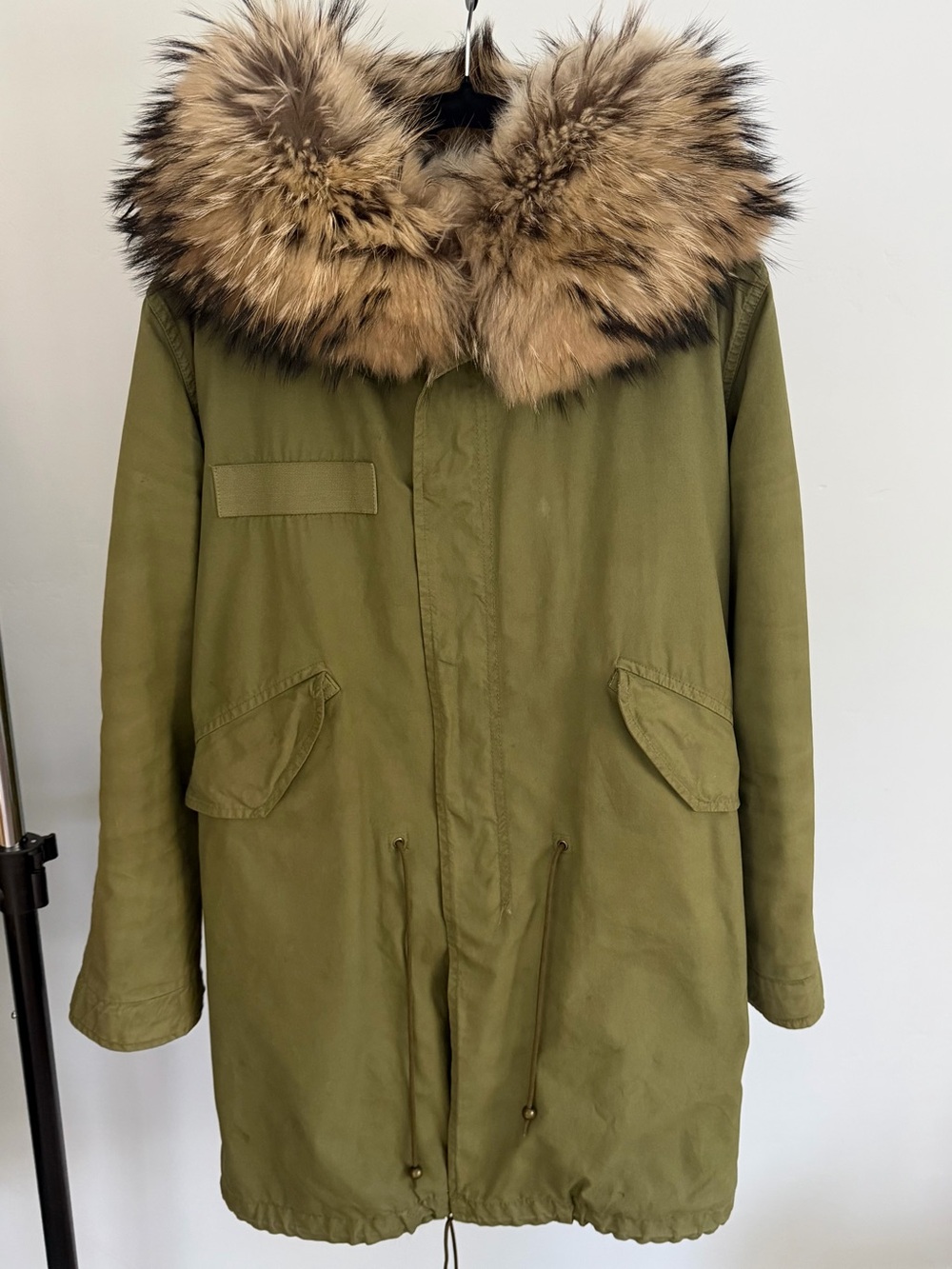 Mr & Mrs Italy Army Parka with Fur Lining Size Small